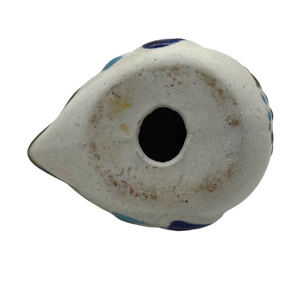 Mexican Pottery Duck Vintage Sandstone Figurine Tonala Style Bird Retro Decor - Picture 6 of 16